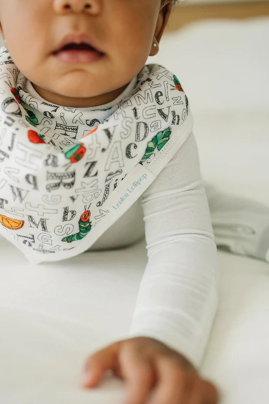 Loulou Lollipop Eric Carle-Bandana Bib Set- Alphabet