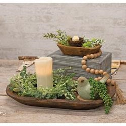 CWI-Medium Carved Wood Tray