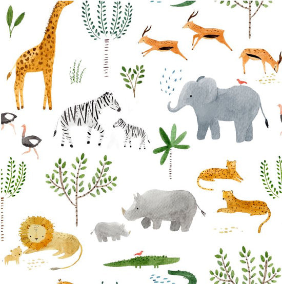 Loulou Lollipop - Safari Jungle- Long Sleeve Waterproof Bib