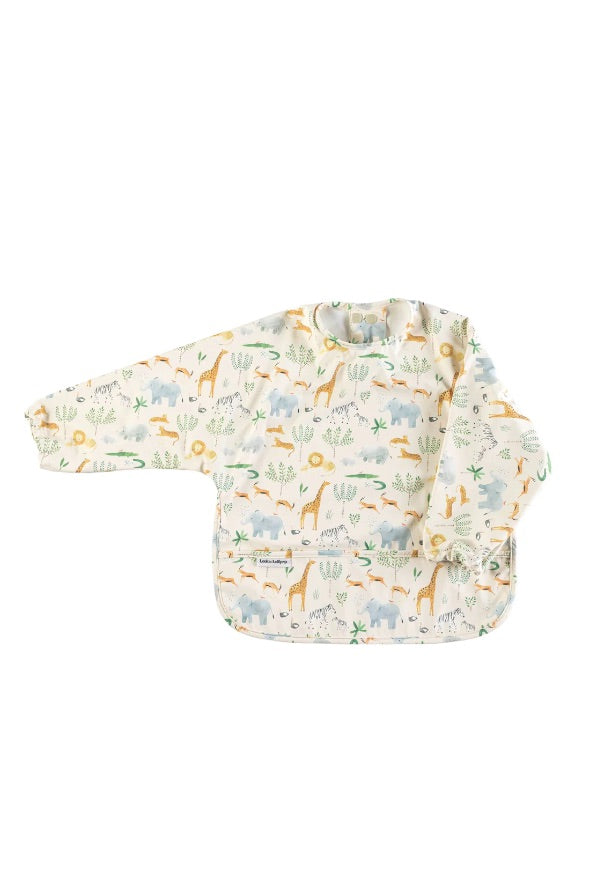 Loulou Lollipop - Safari Jungle- Long Sleeve Waterproof Bib