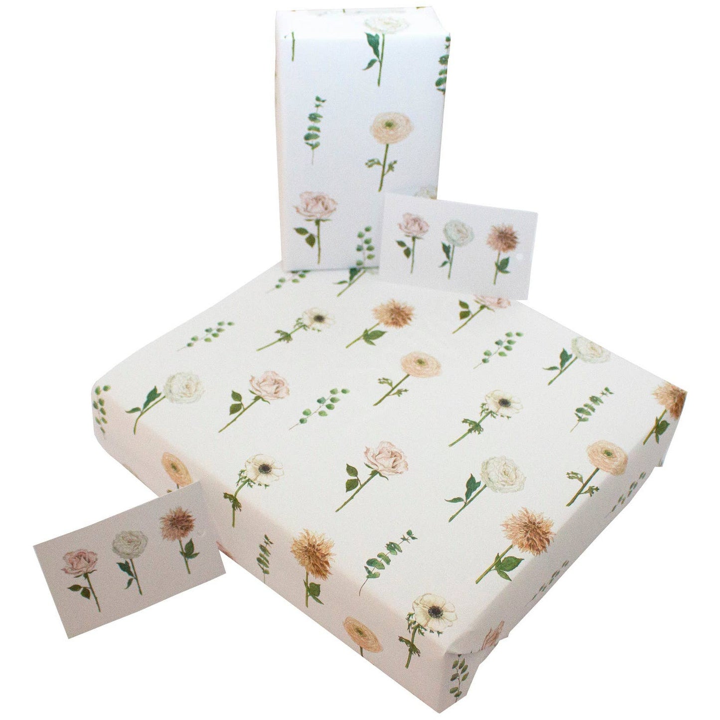 Wedding Carnations Wrapping Paper • 100% Recycled • UK Made