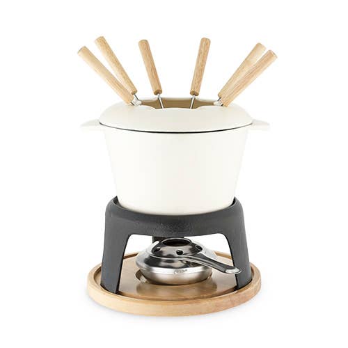 Twine - Rustic Farmhouse: Cast Iron Fondue Set by Twine