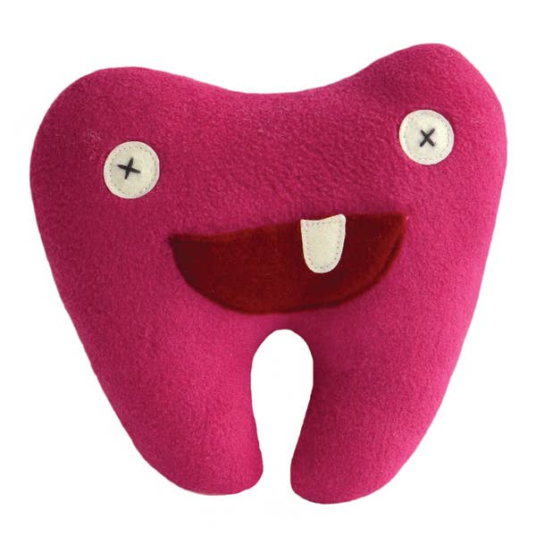 Cate and Levi - Pink Softy Tooth Fairy Pillow, Tooth Fairy Gifts First Tooth