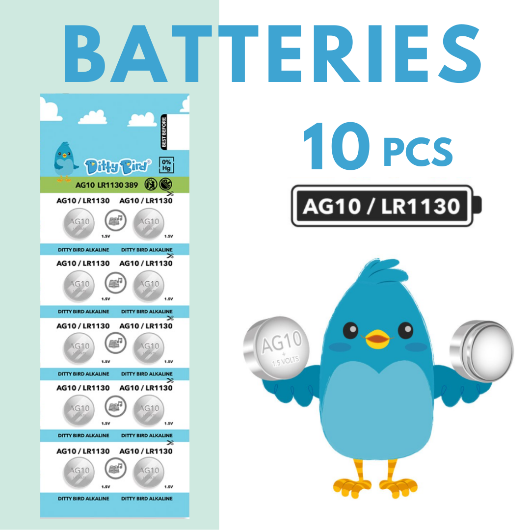 Ditty Bird - Ditty Bird AG10 Batteries - 2 Pack (US ONLY*)