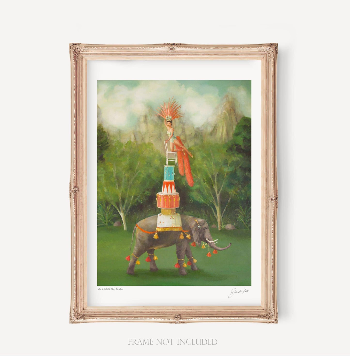 Janet Hill Studio - The Infallible Tippy Gordon- Art Print 12"x16"
