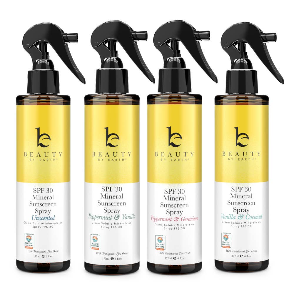 Beauty By Earth - Mineral Sunscreen Spray SPF 30, 6oz - Reef Friendly