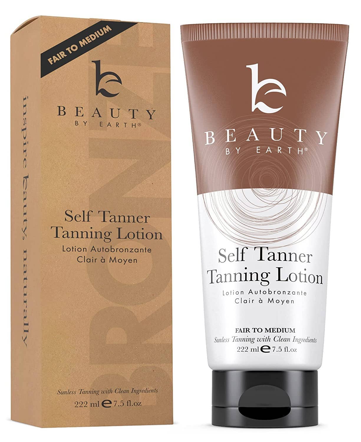 Beauty By Earth - Self Tanner Body Lotion 7.5oz - Medium to Dark Shade