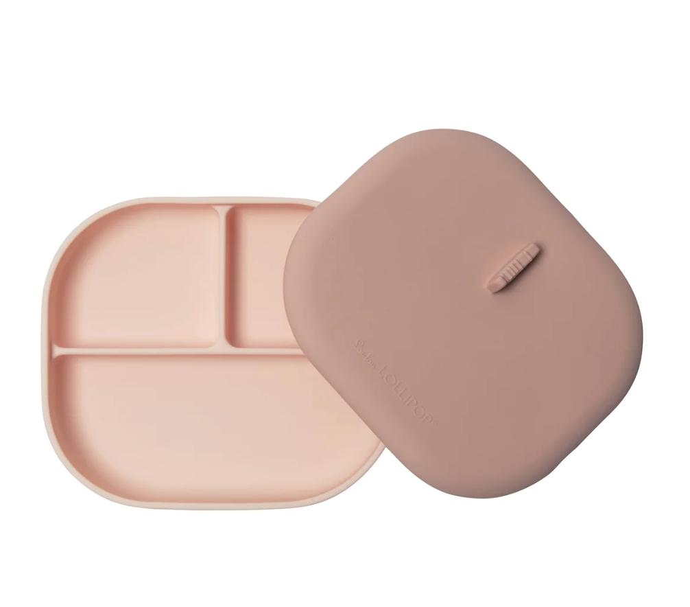 LouLou Lollipop Divided Plate - Blush Pink