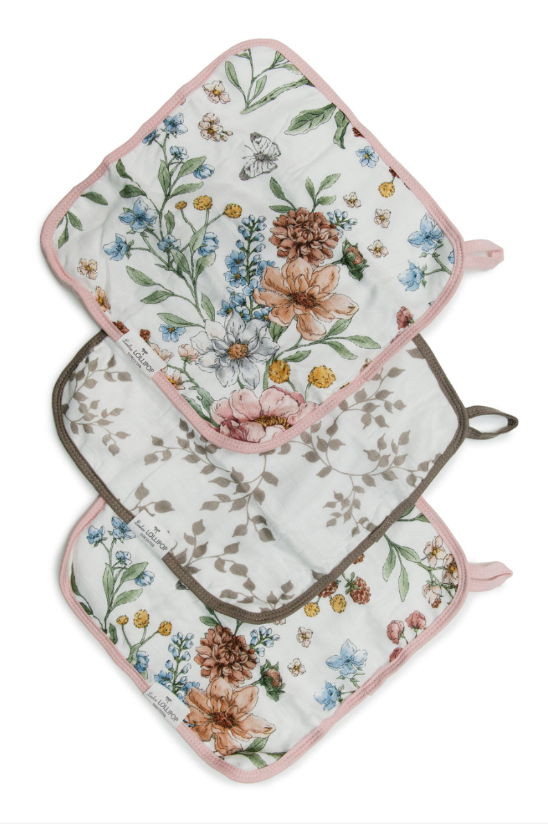 LouLou Lollipop Washcloth 3-piece set