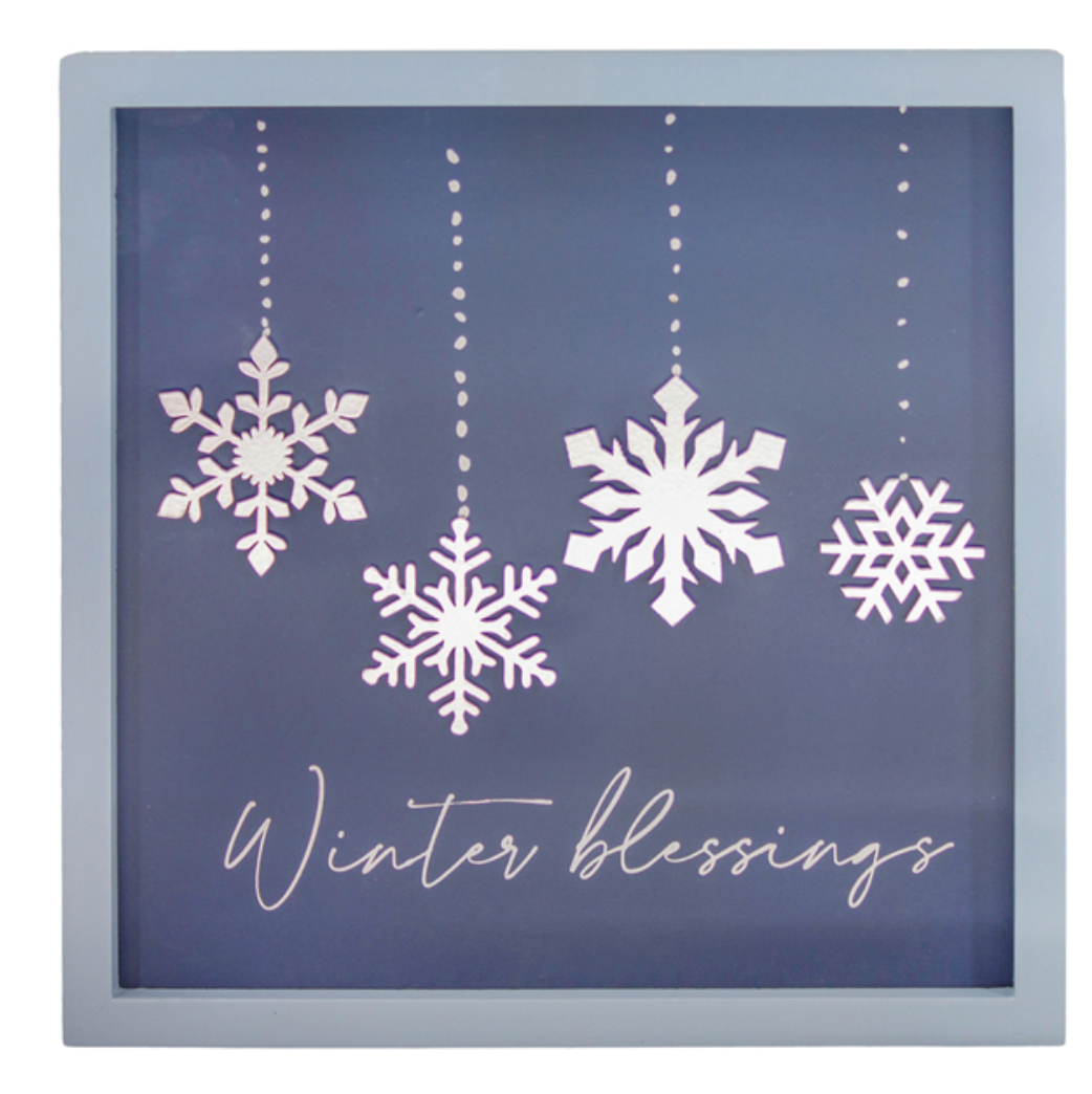 WT - Winter Blessings Sign