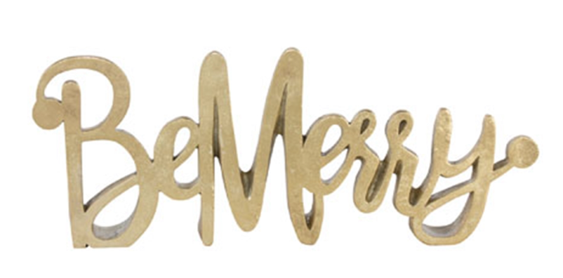 Melrose - Gold Holiday - Be Merry and Jingle Signs