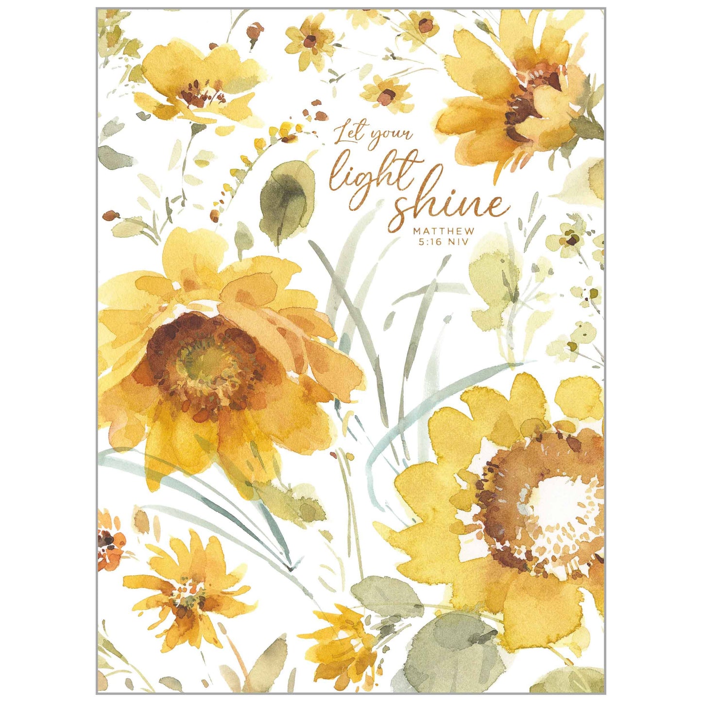 Sunflower Field Faith Undated WEEKLY Planner
