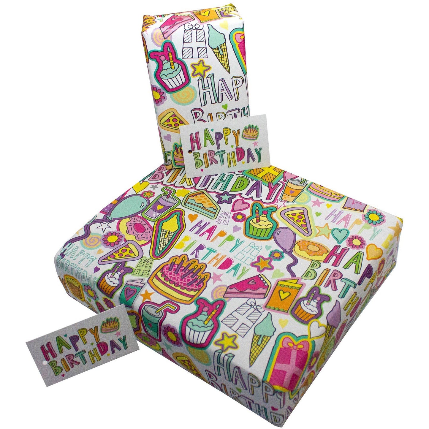 Delicious Birthday Wrapping Paper • 100% Recycled • UK Made