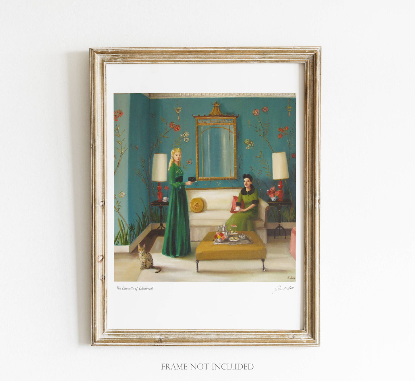 Janet Hill Studio - The Etiquette Of Blackmail Art Print - 8.5" X 11"