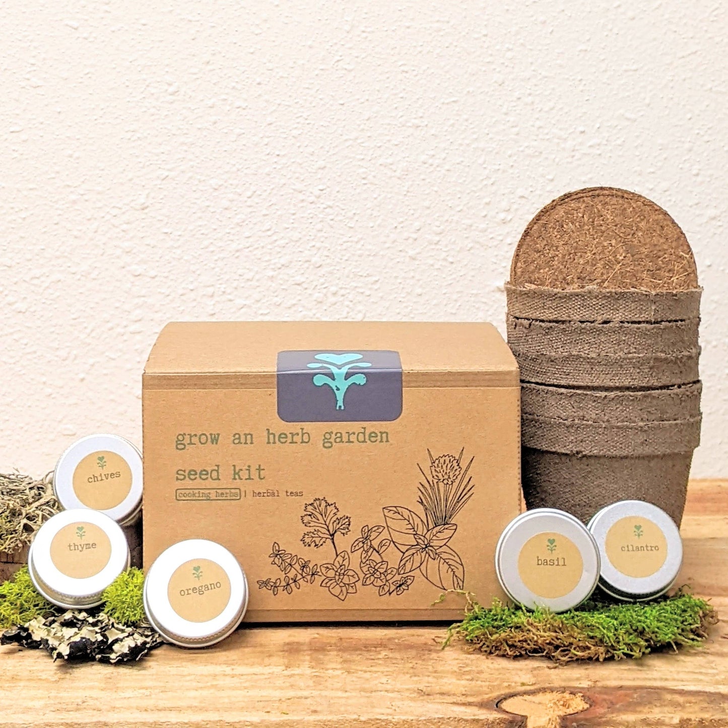 Plantflix - 'Grow an Herb Garden' Cooking Herbs Seed Kit