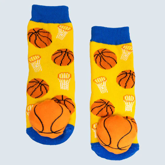 Messy Moose Socks - Basketball - 6-48 months