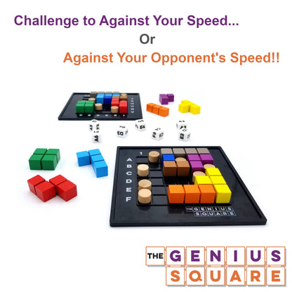 MukikiM - Genius Square - Award Winner 62208 Solution STEM Puzzle Game