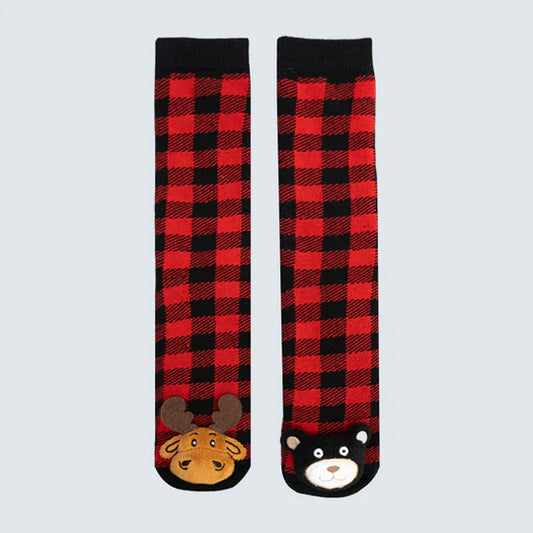 Messy Moose Socks - Plaid Ladies - Adult