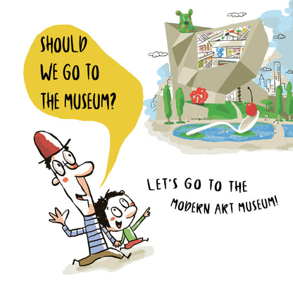 Schiffer Kids - Let's Go to the Museum: A Modern Art Adventure Maze Story Book