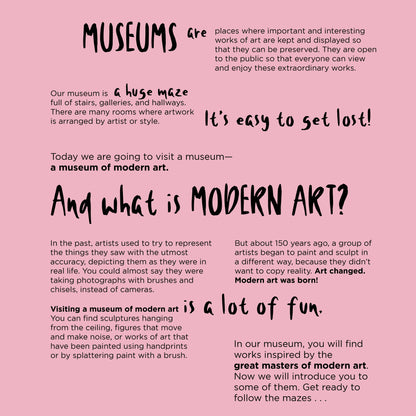 Schiffer Kids - Let's Go to the Museum: A Modern Art Adventure Maze Story Book