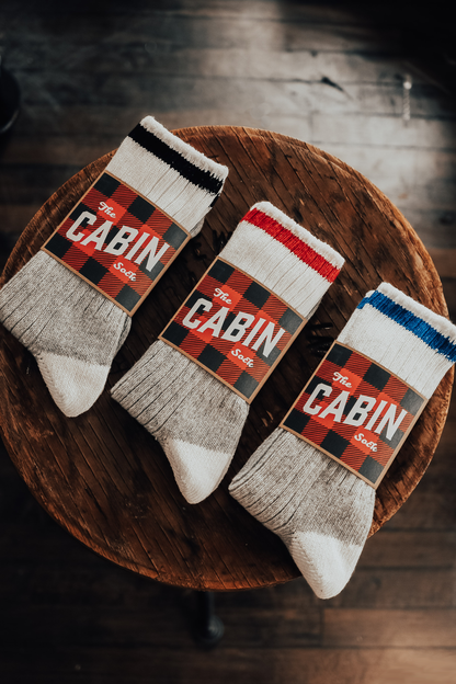 Upstate Stock:  Cabin Sock- Red