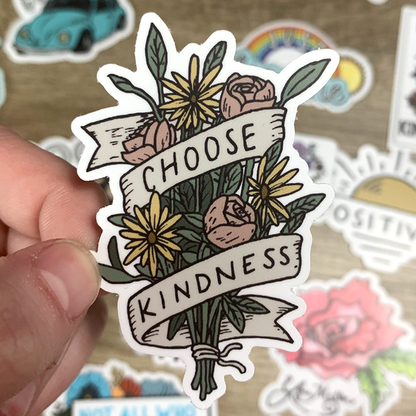Big Moods - Choose Kindness Bouquet Sticker