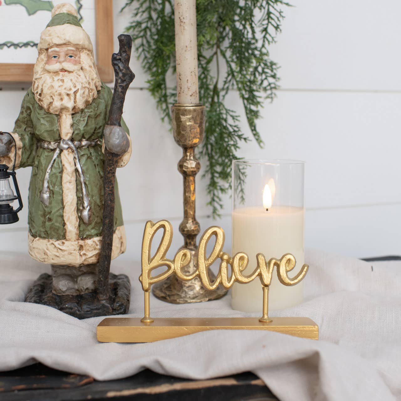 Ragon House - BELIEVE CUTOUT STANDING SIGN