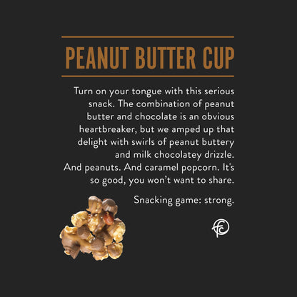 Funky Chunky Peanut Butter Cup 5oz Bags | Chocolate Popcorn