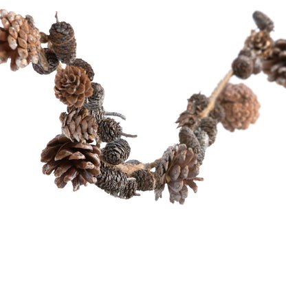 Park Hill Collection - Frosted Mixed Pine Cone Garland