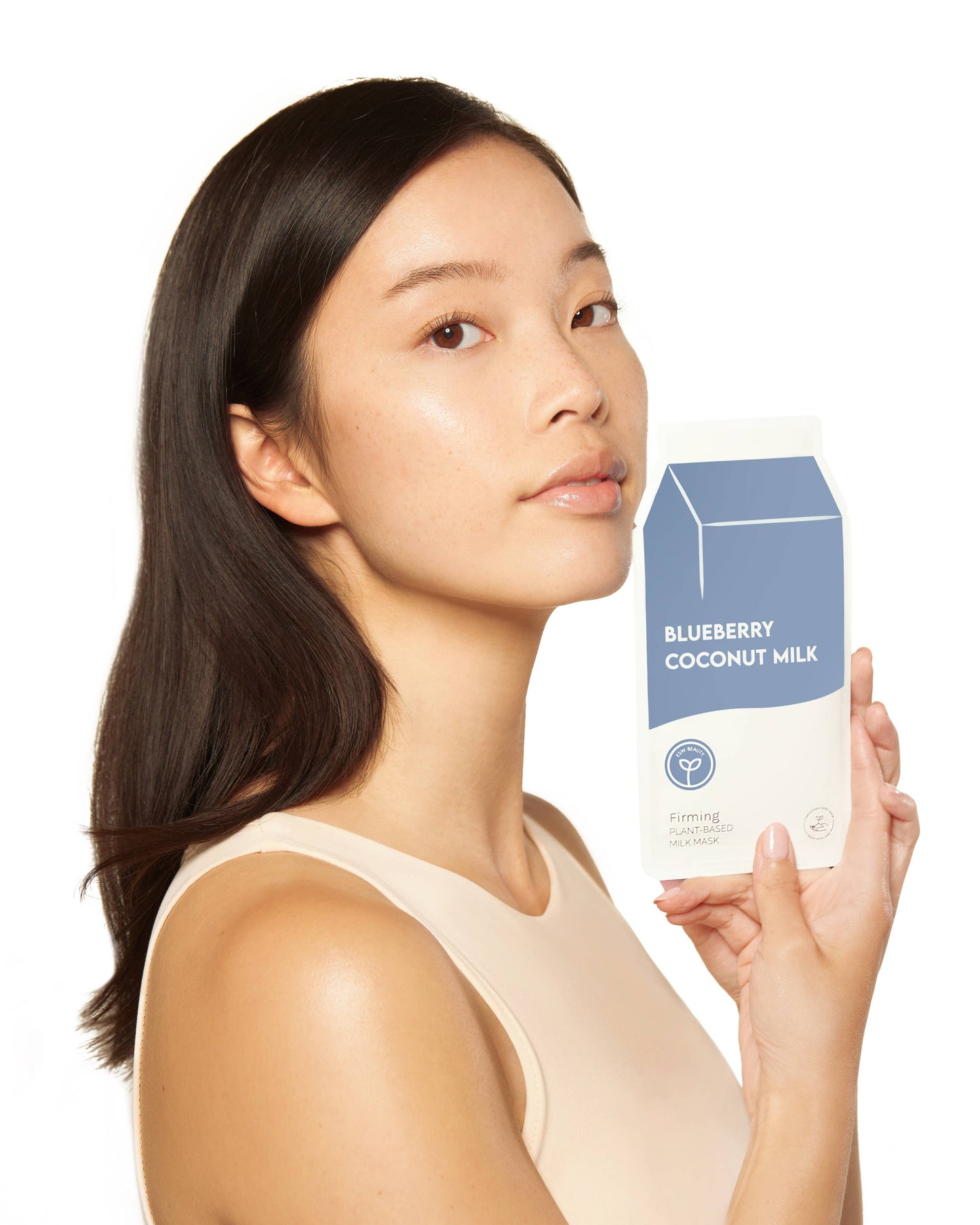 ESW Beauty - Blueberry Coconut Milk Firming Plant-Based Milk Sheet Mask: Regular