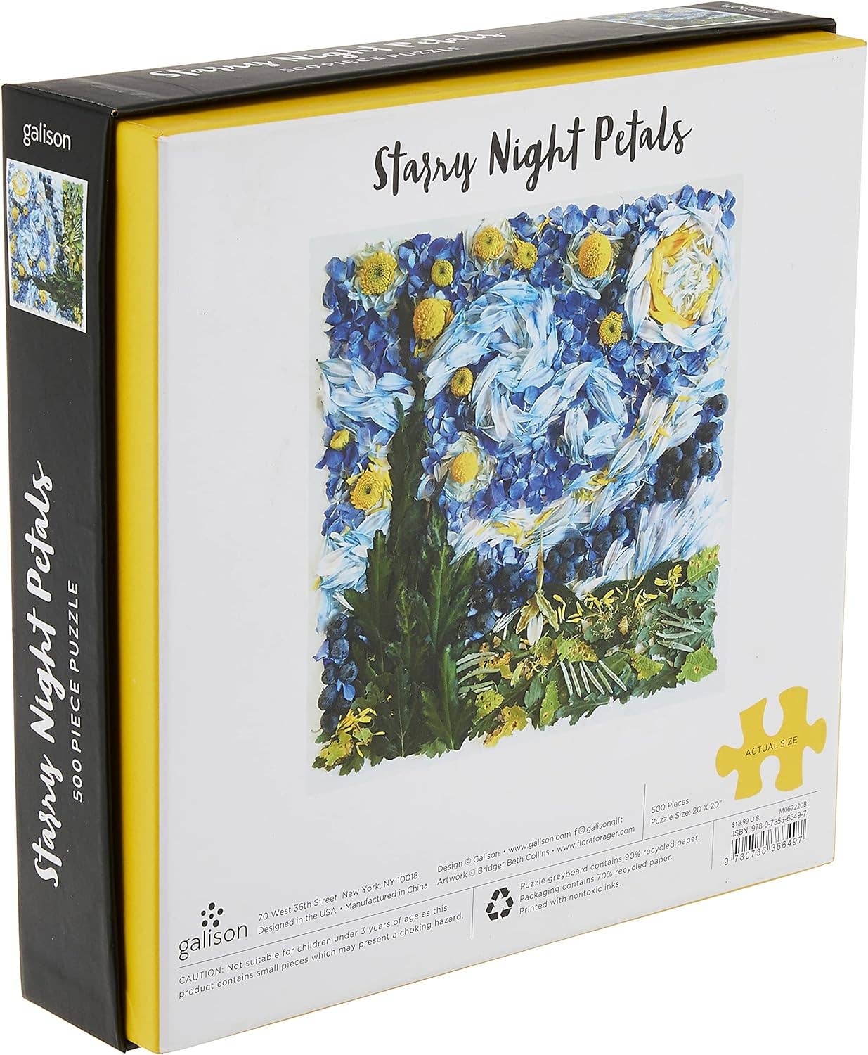 Texas Bookman - Starry Night Petals 500 Piece Puzzle