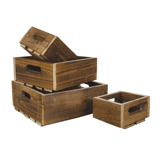 Wills Co Wooden Crates with liners - 4 sizes