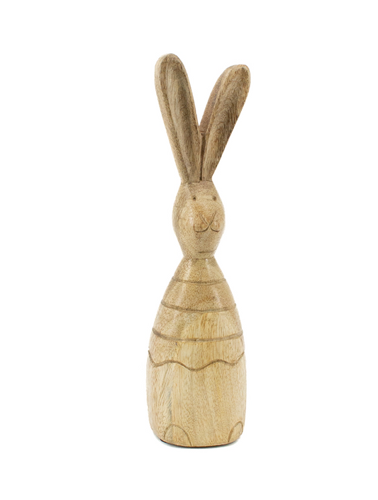 WT Collection Wooden Bunny Figurine- small & large