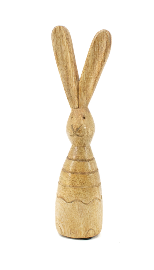 WT Collection Wooden Bunny Figurine- small & large