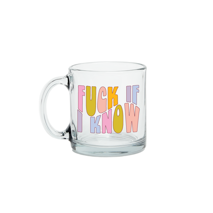 Talking Out of Turn - New! Clear Glass Mugs (Topseller!): You're Like Really Pretty