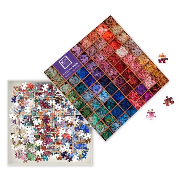 Texas Bookman - Royal School Of Needlework: Wall Of Wool 1000 Piece Jigsaw