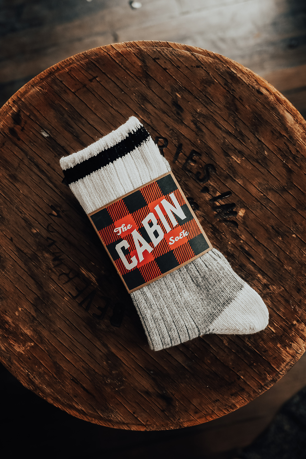 Upstate Stock:  Cabin Sock- Red