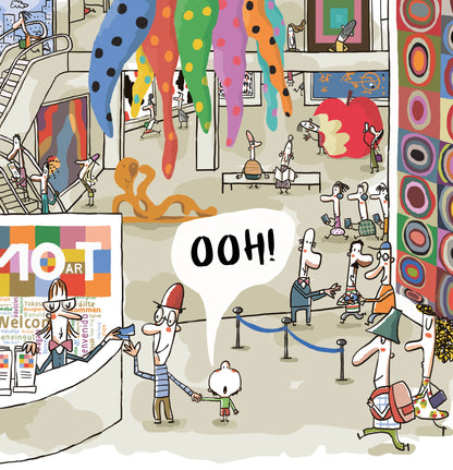 Schiffer Kids - Let's Go to the Museum: A Modern Art Adventure Maze Story Book