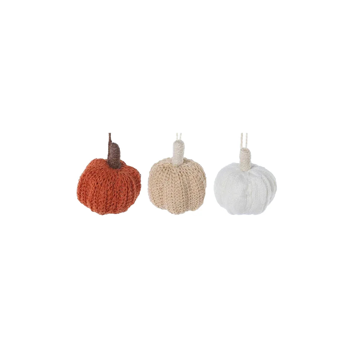 Will's Fabric Pumpkin Ornament - Cream