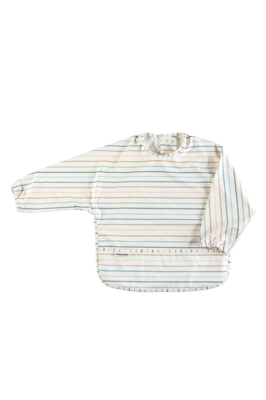 Loulou Lollipop - Pastel Stripes - Long Sleeve Waterproof Bib