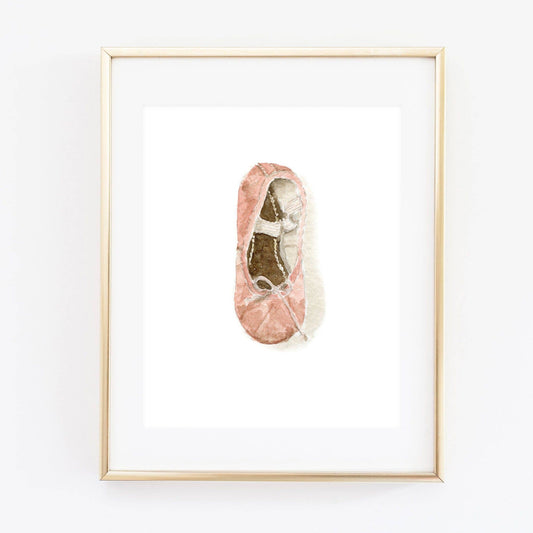 emily lex studio - ballet shoe art print