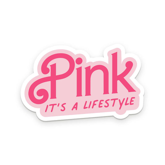 Ruff House Print Shop - Pink Lifestyle Sticker
