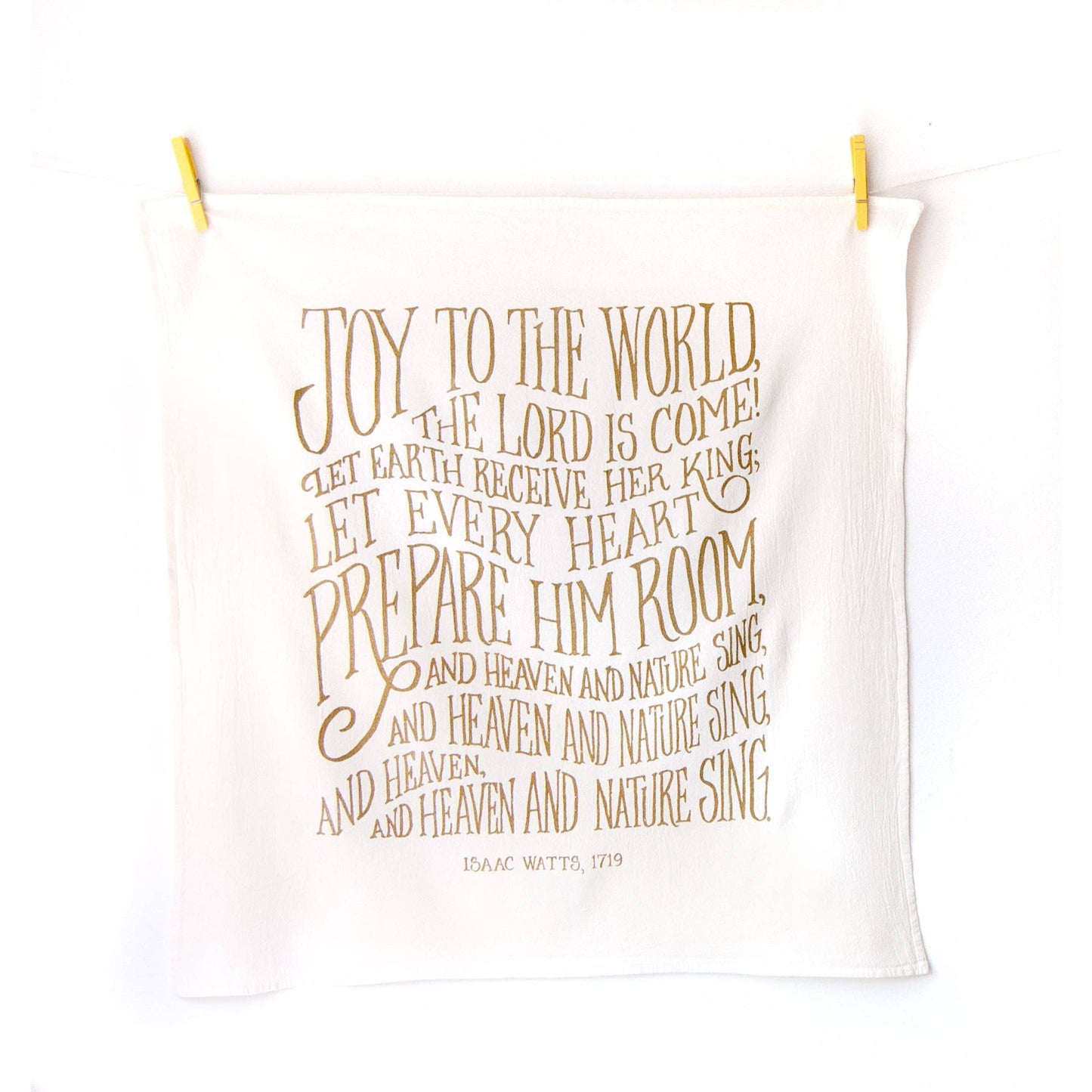 Little Things Studio - Joy To The World Christmas Tea Towel