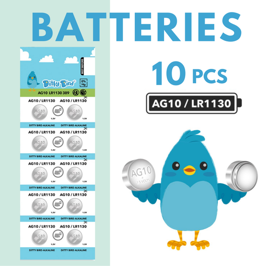 Ditty Bird - Ditty Bird AG10 Batteries - 2 Pack (US ONLY*)