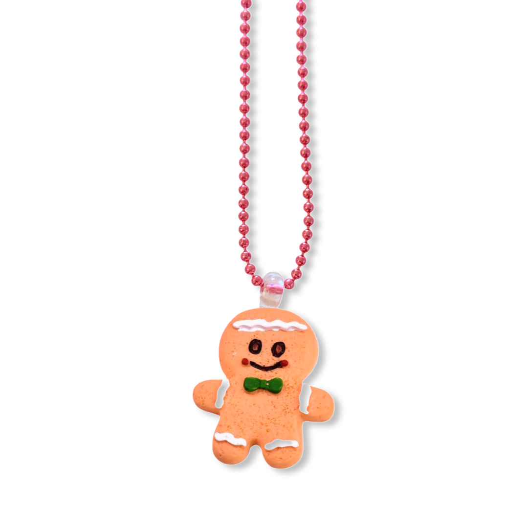 POP CUTIE INC - Ltd. Pop Cutie Holiday Gingerbread Kids Necklace - Christmas