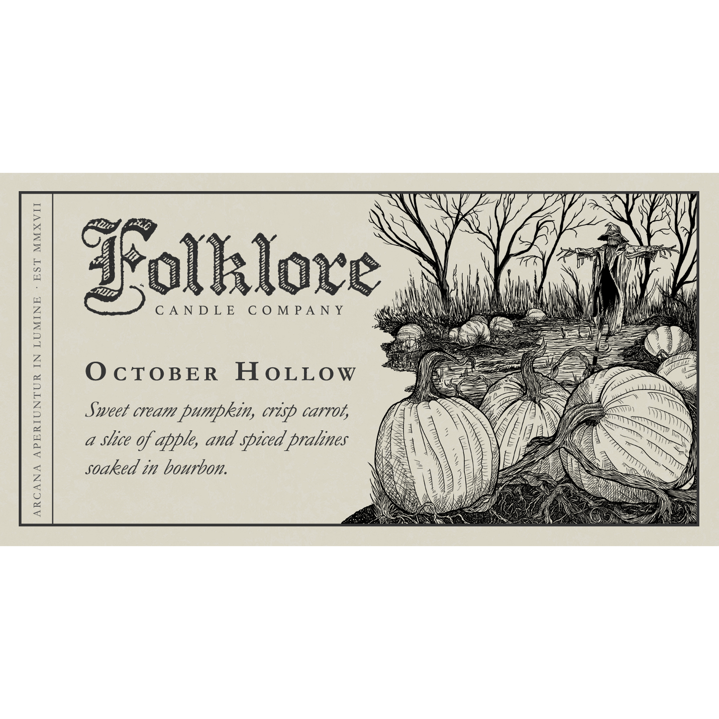 Luminary Emporium -October Hollow Soy Candle by Folklore Candle Co