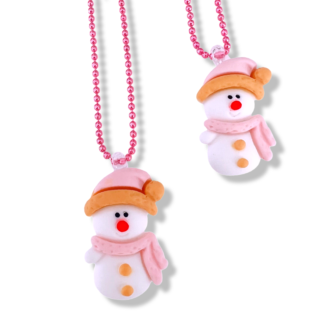 POP CUTIE INC - Pop Cutie Snowman Holiday Kids Necklace Christmas Stocking Stuffers