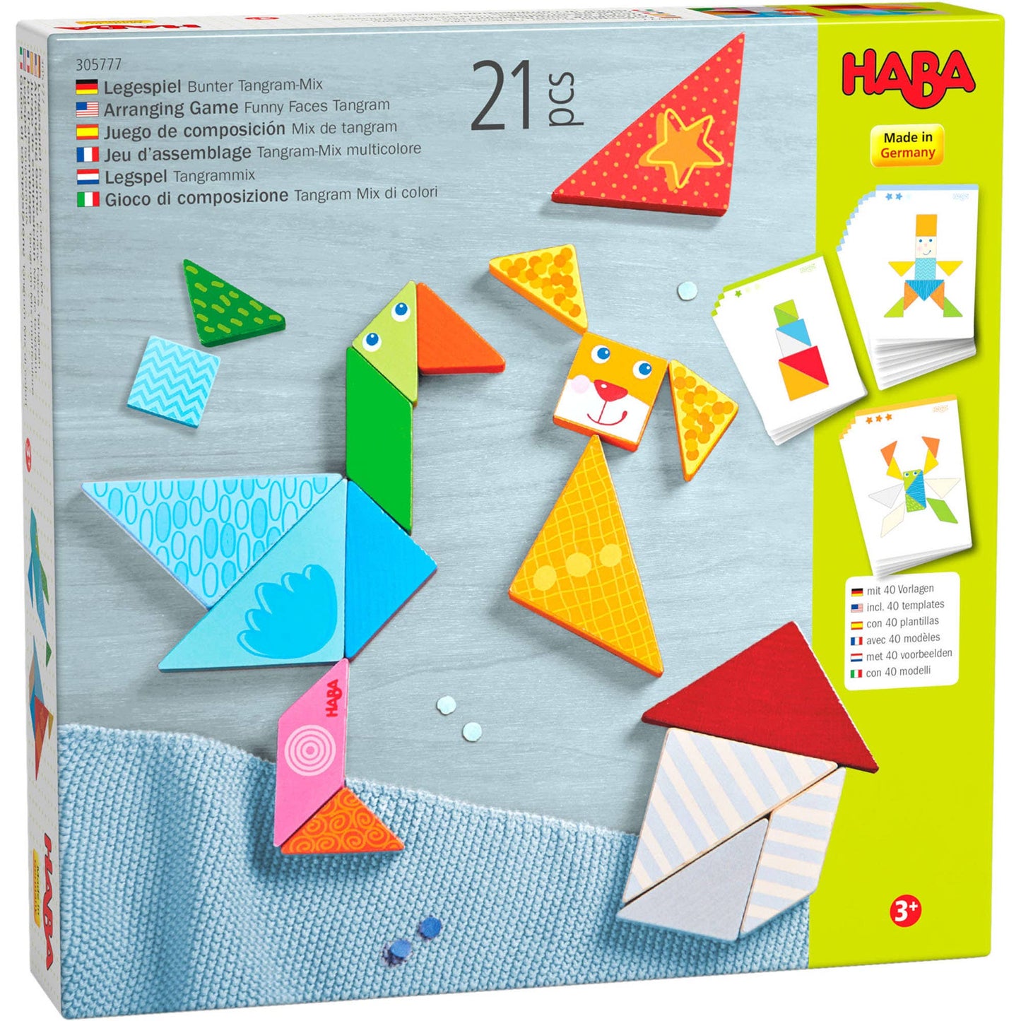 HABA - Arranging Game Funny Faces Tangram