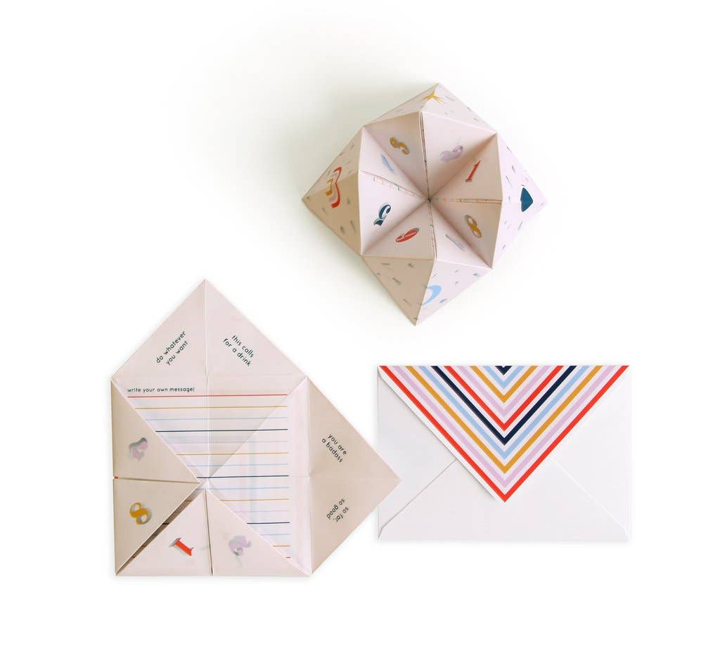 UWP Luxe - Cootie Catcher Greeting Card