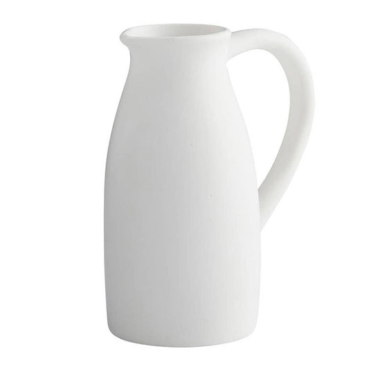47th & Main (Creative Brands) - White Ceramic Pitcher